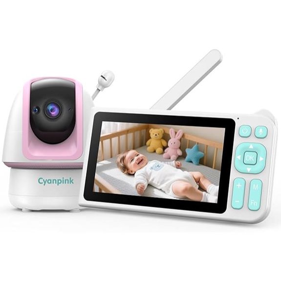 Video Baby Monitor with 5 HD Screen & Night Vision