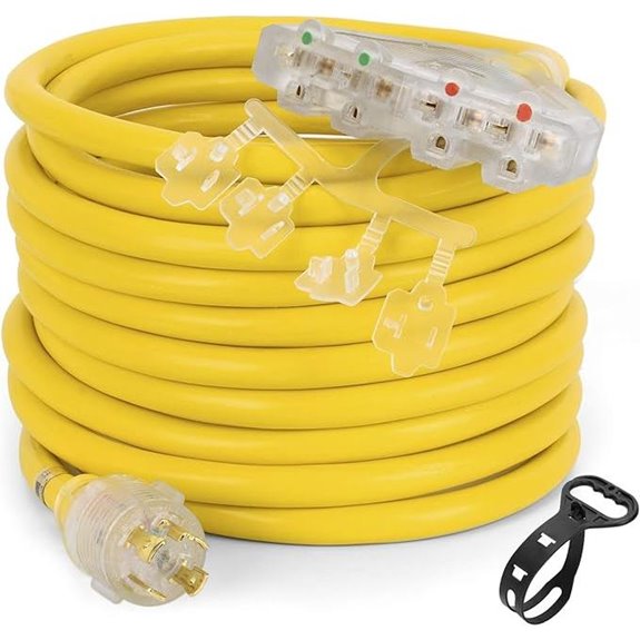 Heavy Duty Generator Power Cord 25 Feet