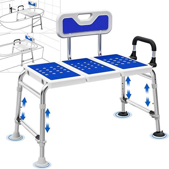 Adjustable Heavy Duty Bath Transfer Shower Bench