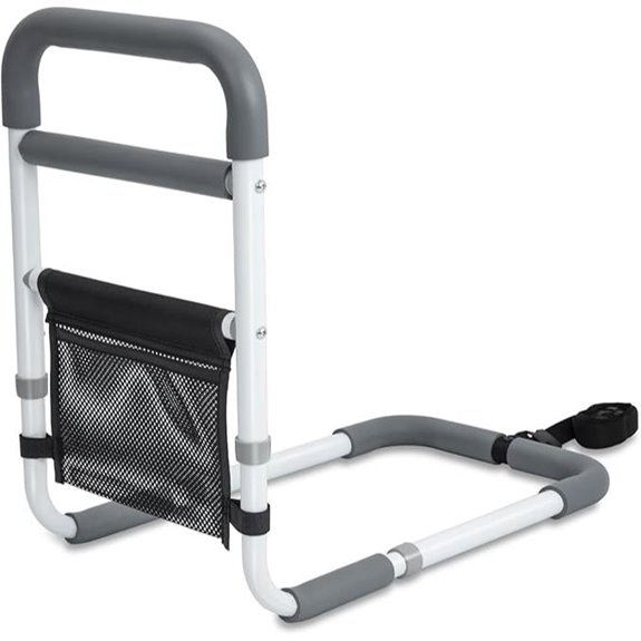 Heavy Duty Bed Assist Rail with Storage for Seniors