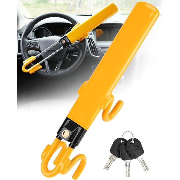 Tevlaphee Heavy Duty Car Steering Wheel Lock