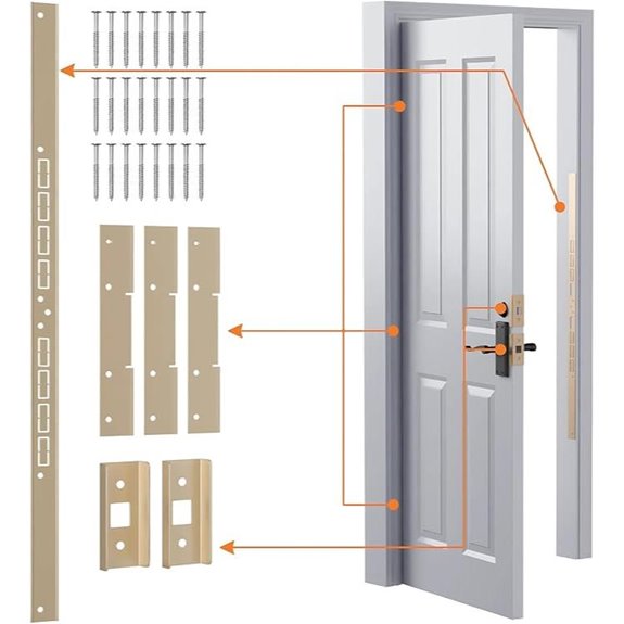 Securityman Door Reinforcement Kit with Heavy Duty Striker