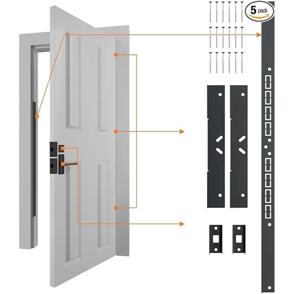 Door Armor MAX 5-Piece Heavy Duty Door Reinforcement Kit