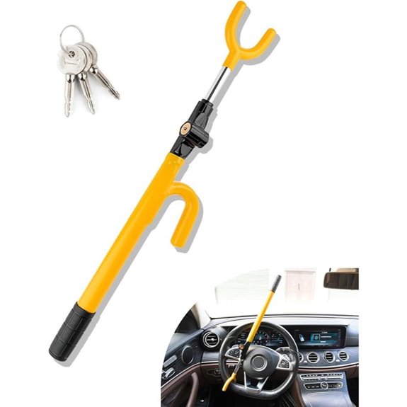 Heavy Duty Adjustable Steering Wheel Lock