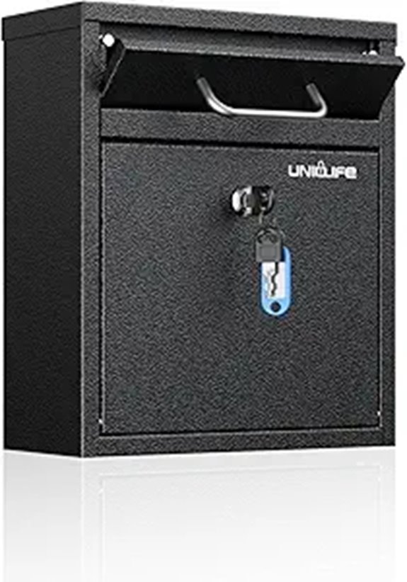 Uniclife Heavy Duty Wall Mailbox with Lock