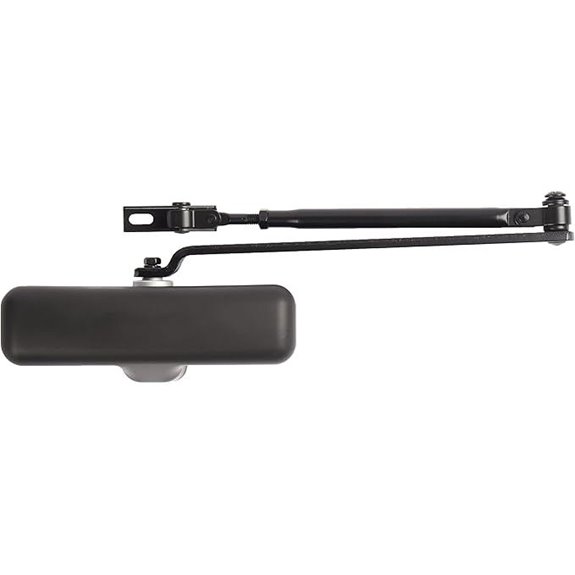 Heavy Duty Residential Door Closer UL Listed White (Matte Black)