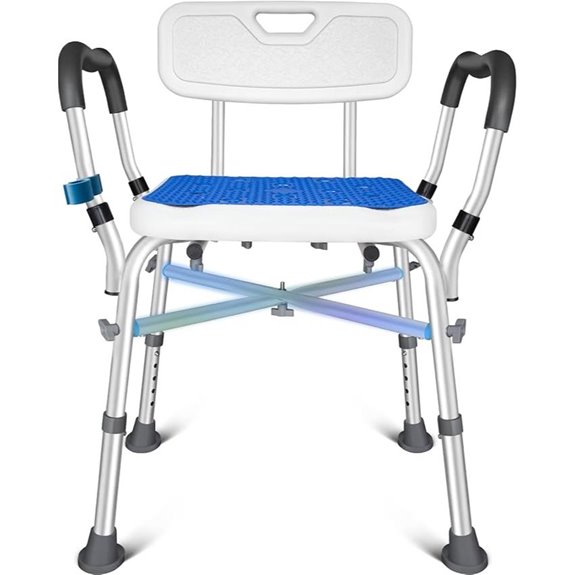 KingPavonini Heavy Duty Shower Chair with Arms