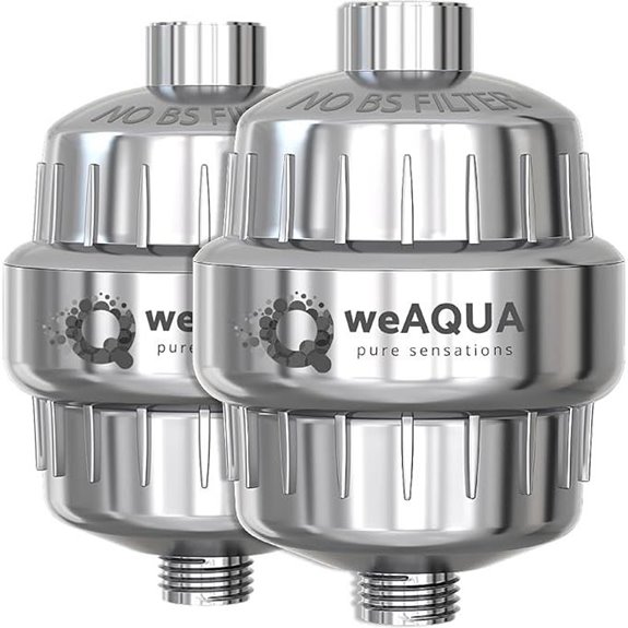 WeAQUA Heavy Duty Shower Filter 2-Pack