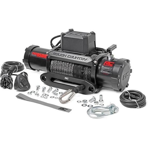 Rough Country 9,500LB PRO Winch with Synthetic Rope