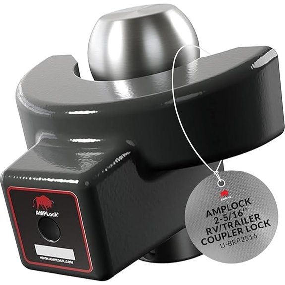 AMPLock Heavy Duty Trailer Coupler Lock (U-BRP2516)