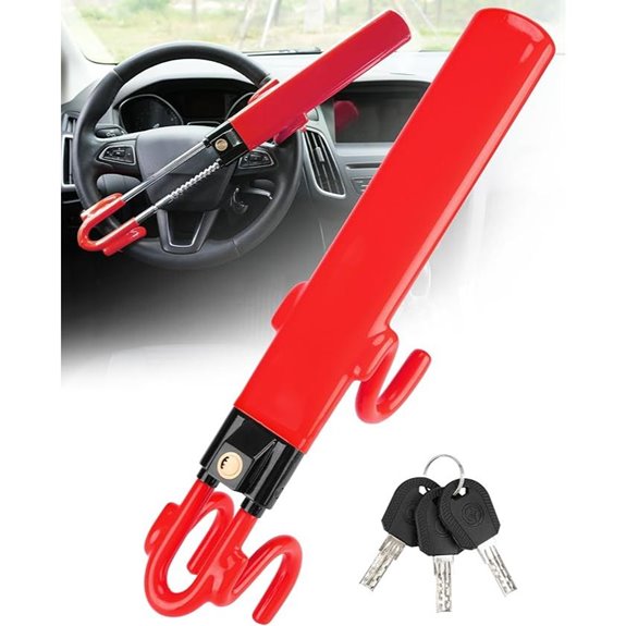 Tevlaphee Heavy Duty Car Wheel Lock with Keys