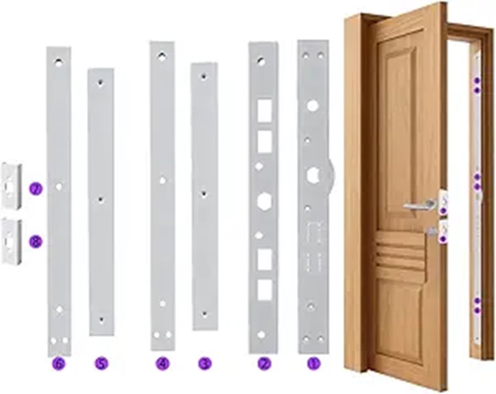 Heavy Duty White Door Reinforcement with Striker Plate