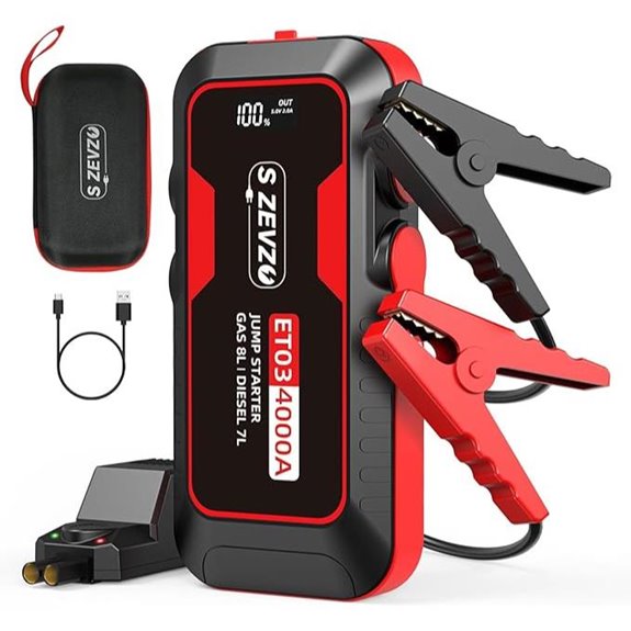 ZEVZO ET03 Car Jump Starter 4000A with USB