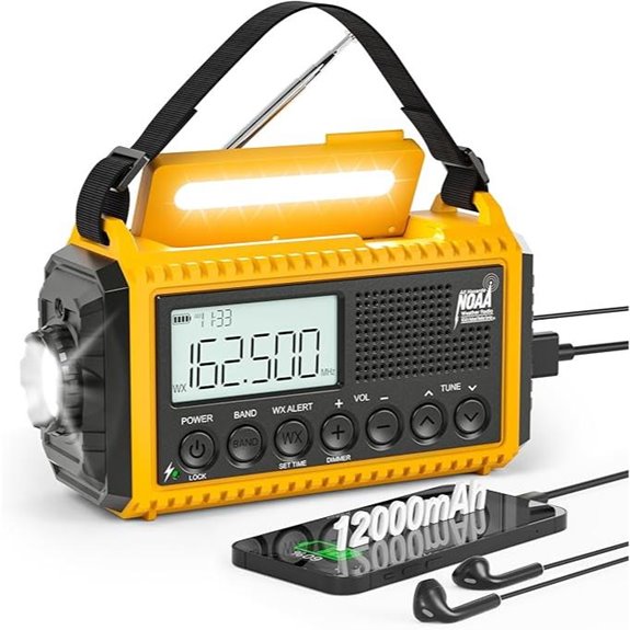Emergency Radio 12000mAh with NOAA Weather Alert