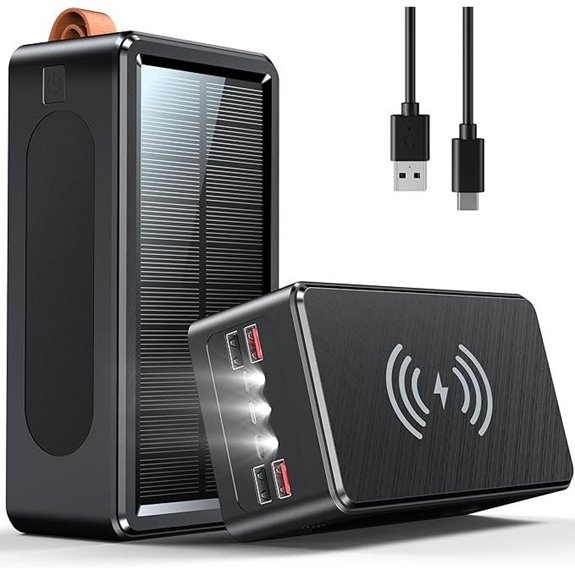 90000mAh Power Bank with Solar & Fast Charging