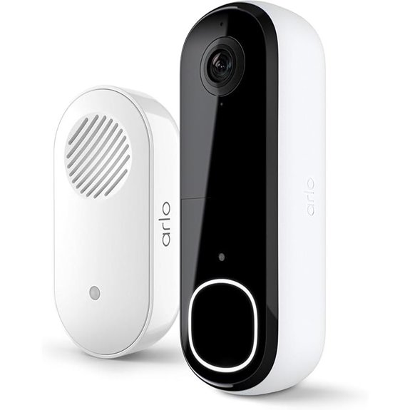 Arlo Video Doorbell 2K+Chime 2 with Night Vision