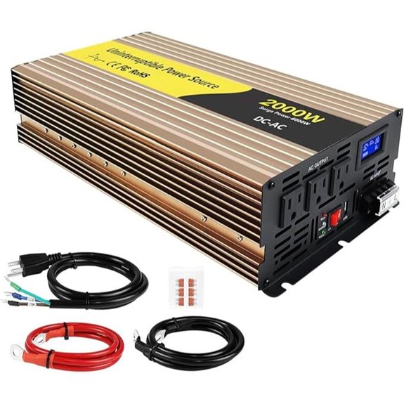 2000W Sump Pump Battery Backup System with LCD