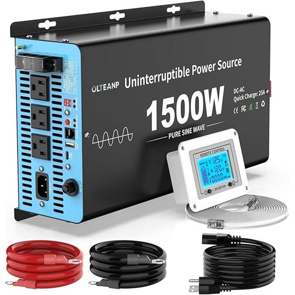 1500W Sump Pump Battery Backup System with LCD