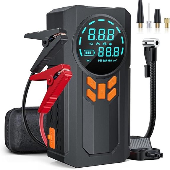 Jump Starter with Air Compressor 5000A 160PSI