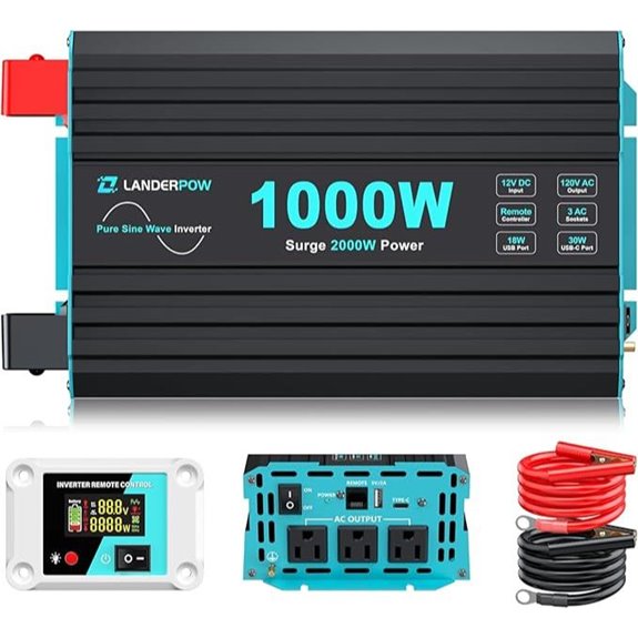 1000W Pure Sine Wave Inverter with USB & Remote