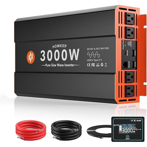 3000W Pure Sine Wave Power Inverter with Ports