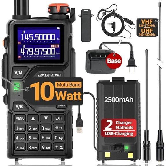 BAOFENG K5PLUS 10W Ham Radio with NOAA Weather