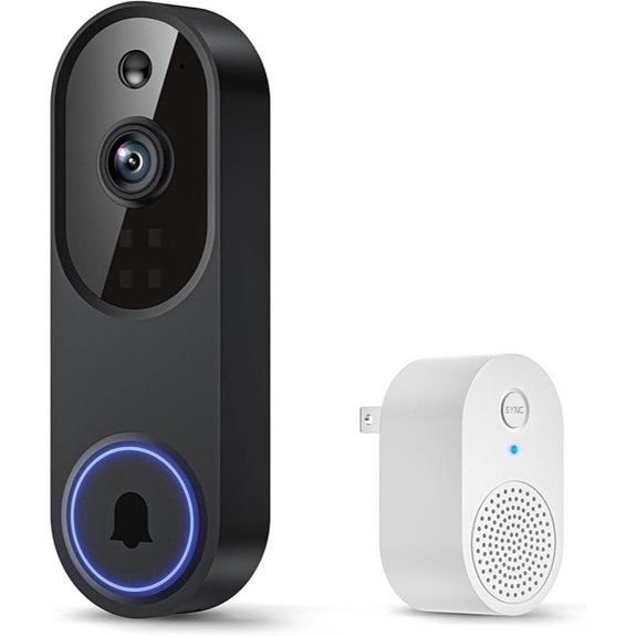 1080p Smart Video Doorbell with AI & Night Vision