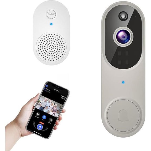1080p Wireless Video Doorbell with AI Detection