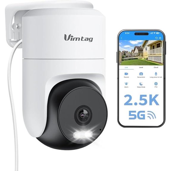 VIMTAG 2.5K Outdoor Security Camera with Motion Tracking