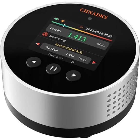 Radon Detector for Home with Alarm and LCD Display
