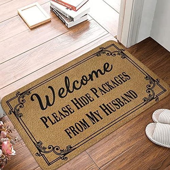 Funny Welcome Doormat for Entryway and Classroom