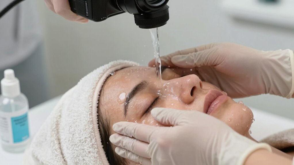 immediate eye rinse and medical care