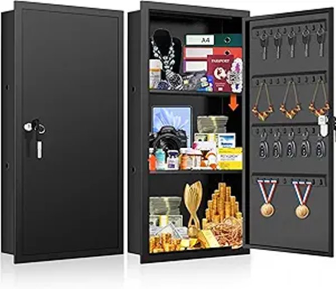 In-Wall Lockable Safe for Jewelry and Valuables