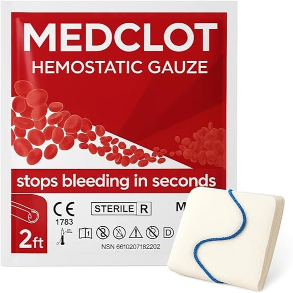 Kaolin Hemostatic Gauze for Wound Bleeding Control