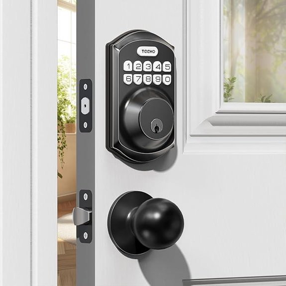 TEEHO Keyless Entry Door Lock with Handle