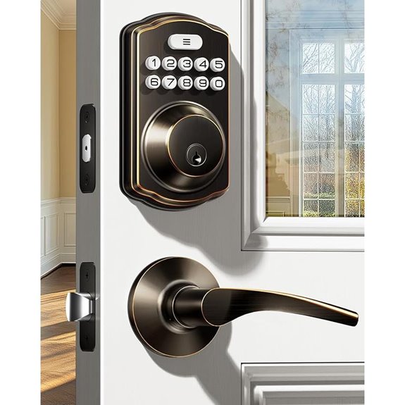 Veise Keyless Entry Door Lock with Handles