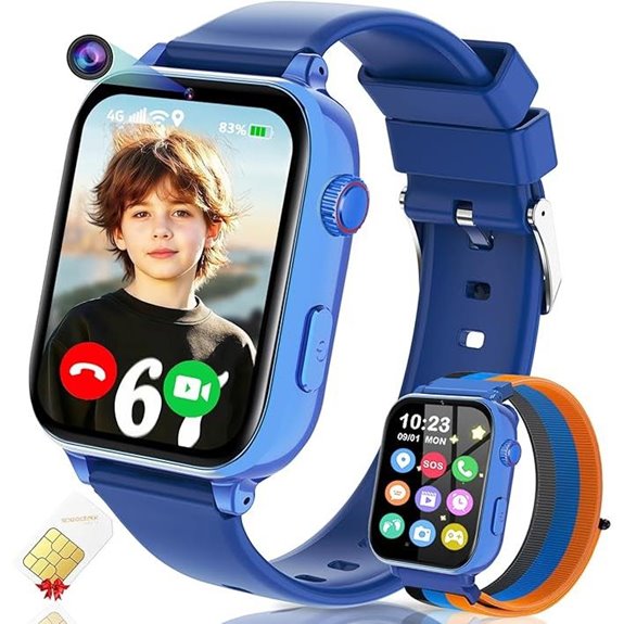 4G Kids Smart Watch with GPS and Video Calling