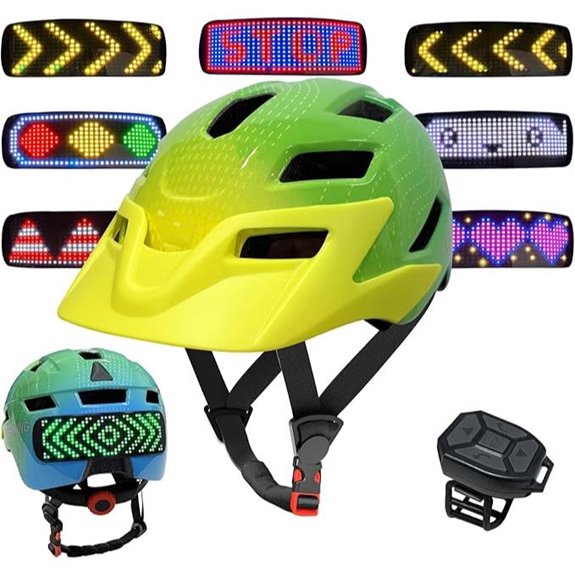 Kids Bike Helmet with LED Lights and Turn Signals