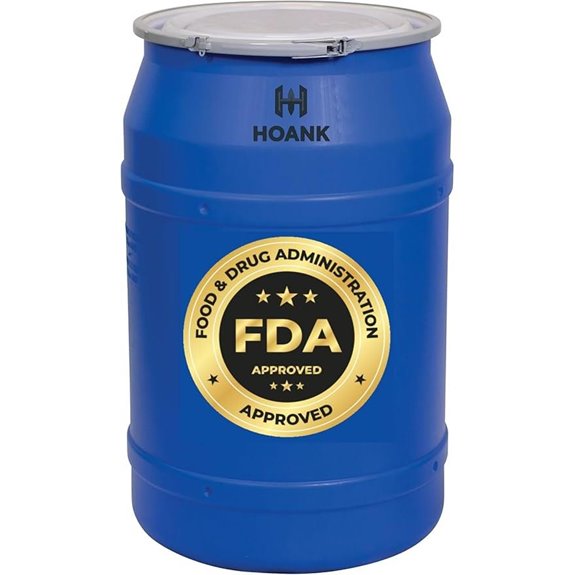 57.5 Gallon Blue Heavy-Duty Storage Drum