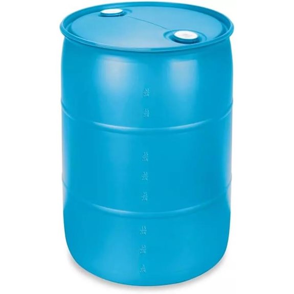 55-Gallon Blue Rain Barrel with Faucet