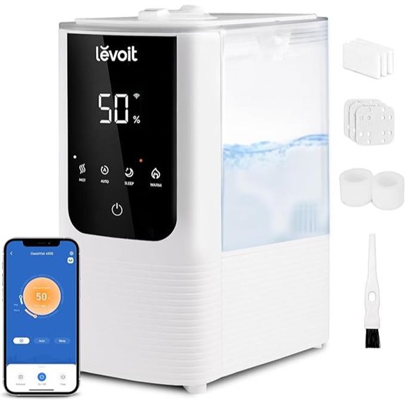LEVOIT 4.5L Warm/Cool Mist Humidifier for Large Room