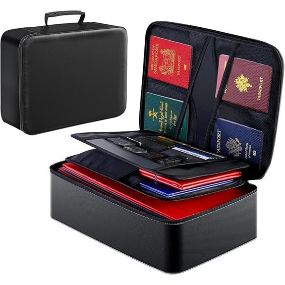 GIANTLUMl Fireproof Lockable Document Storage Bag