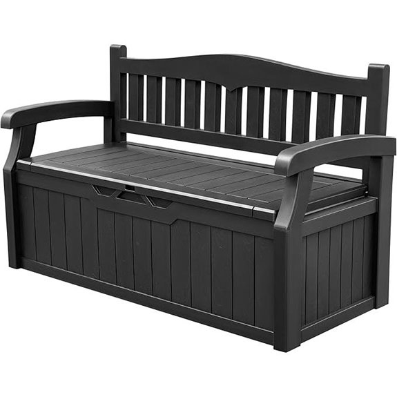 Devoko 80 Gallon Lockable Outdoor Storage Bench