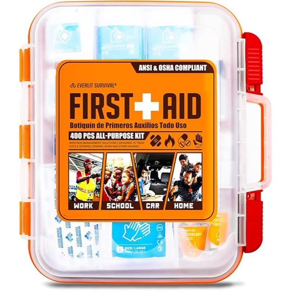 EVERLIT 400-Piece OSHA Compliant First Aid Kit