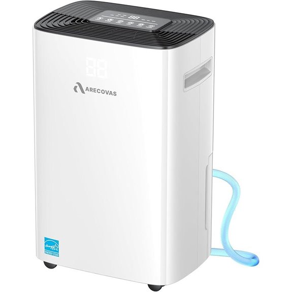 Dehumidifier for Large Rooms with Drain & Timer