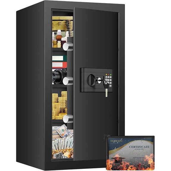 Large 7Cu Ft Fireproof Waterproof Safe with Digital Lock