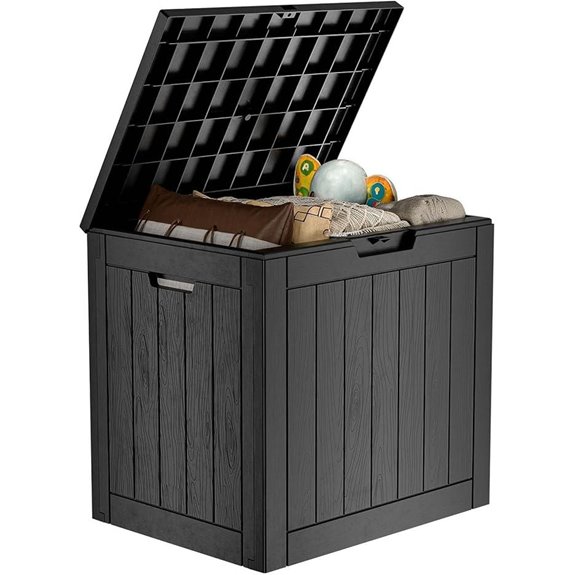 30-Gallon Waterproof Outdoor Deck Storage Box