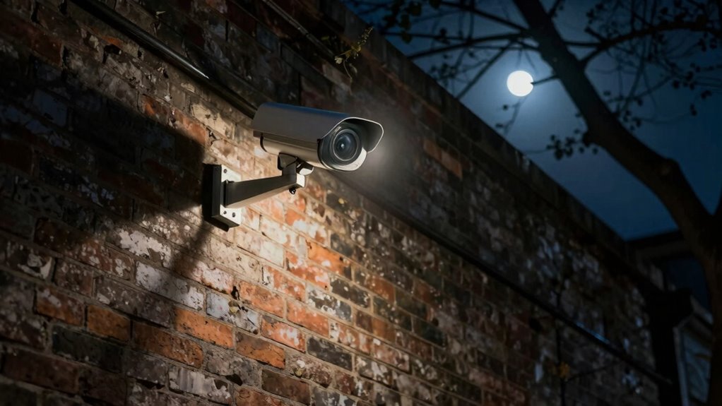 lighting enhances night security