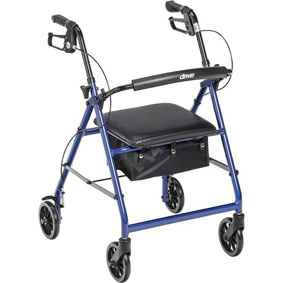 Drive Medical Aluminum Rollator Walker