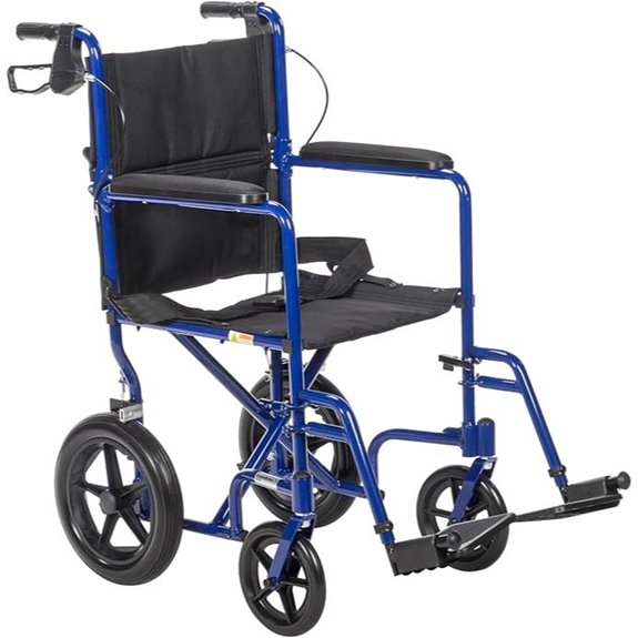 Drive Medical Lightweight Folding Transport Wheelchair